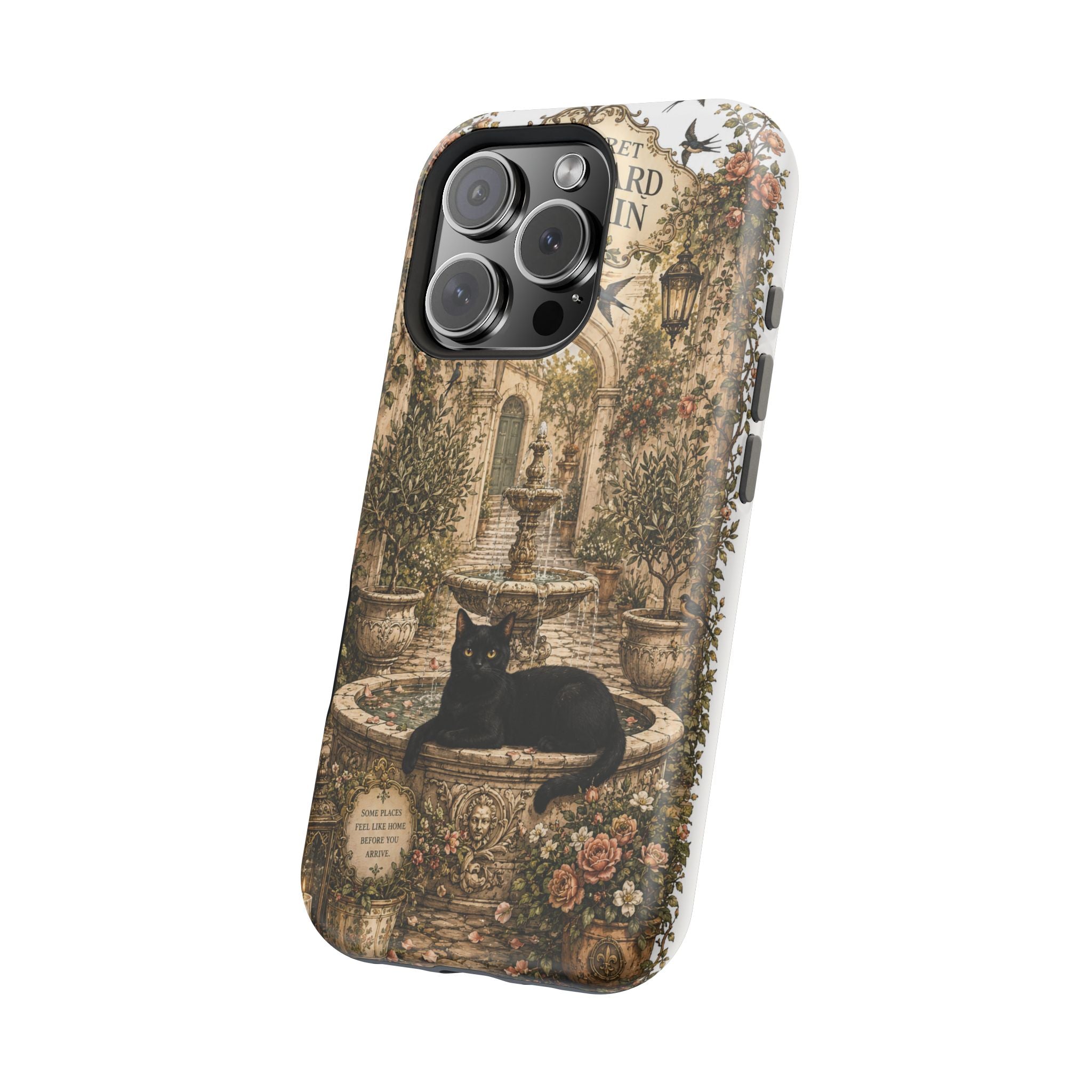 THE SECRET COURTYARD FOUNTAIN | Phone case