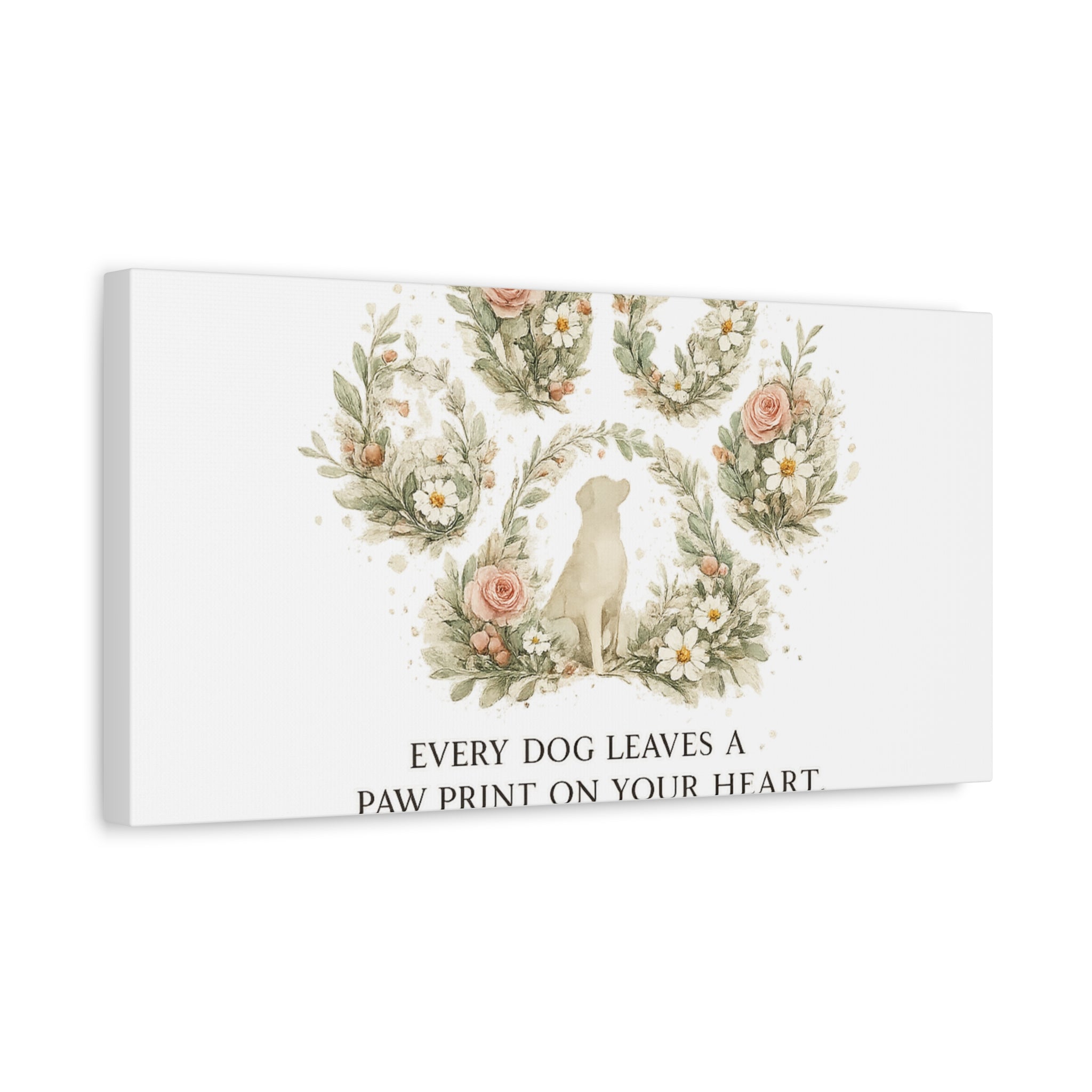 Every Dog Leaves a Paw Print | Matte Canvas, Stretched, 1.25"