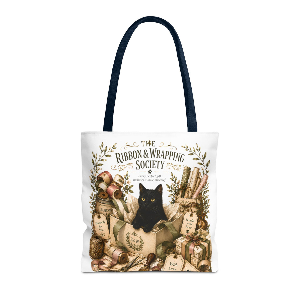 The Ribbon & Wrapping Society | Cat Mom Collection Totebag