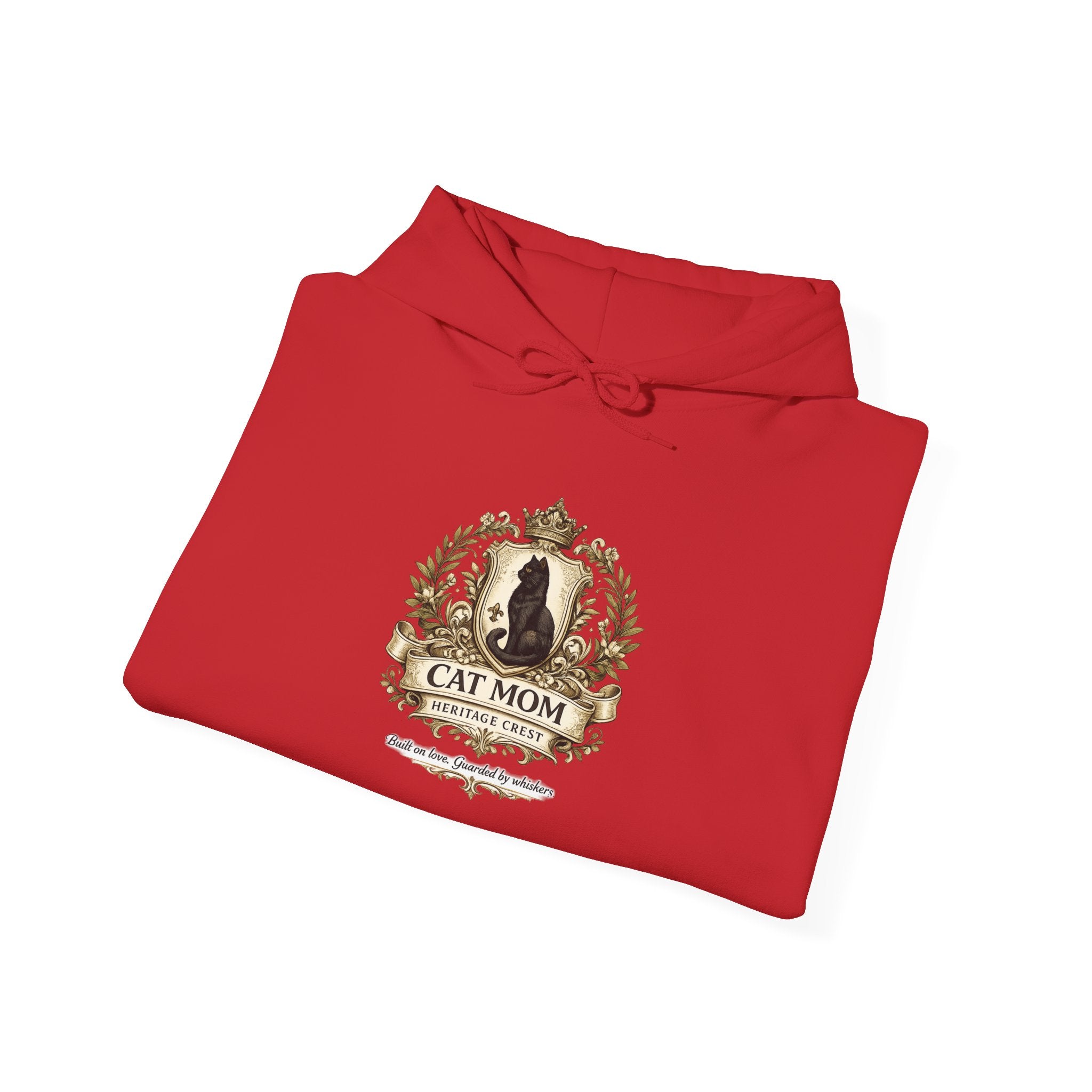 Cat Mom Heritage Crest | Gildan Heavy Blend™ Hoodie (18500)