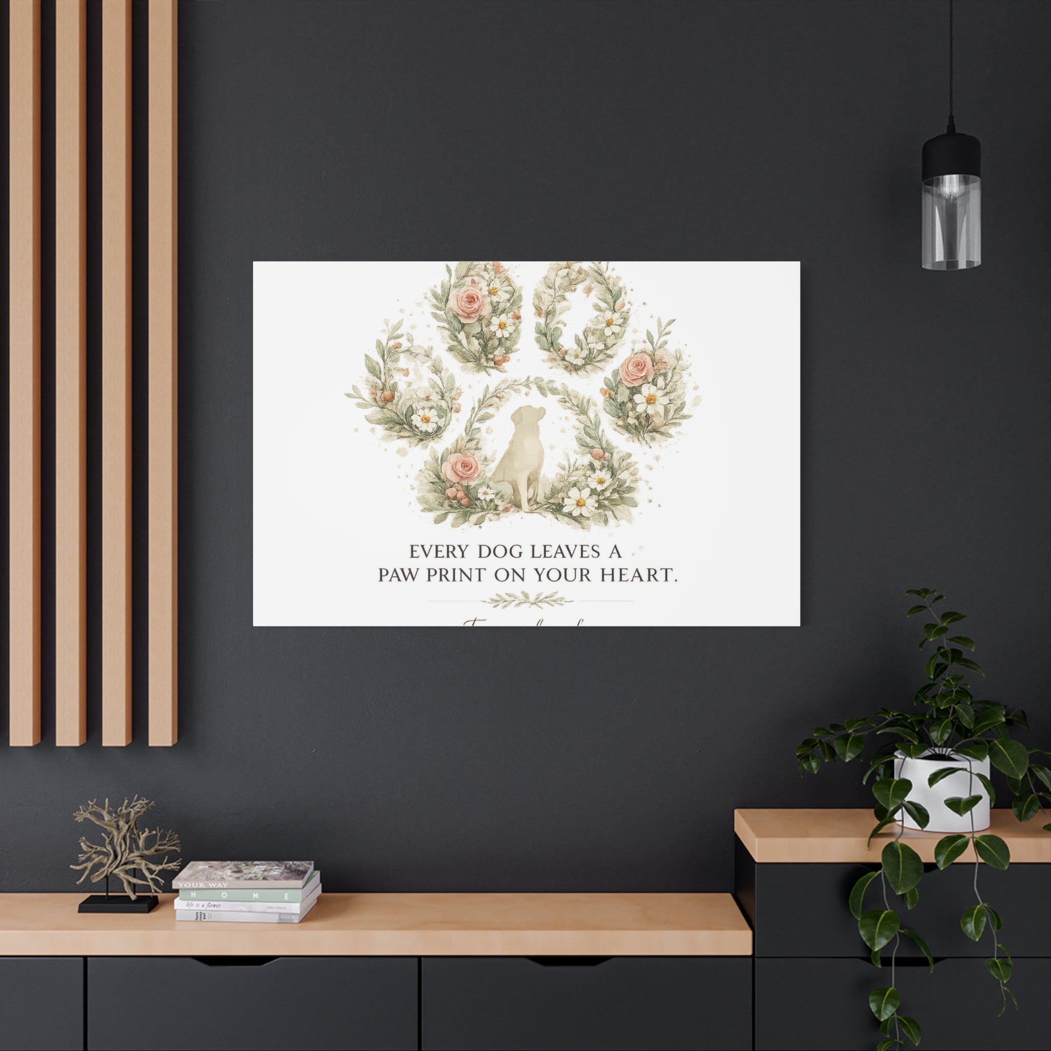 Every Dog Leaves a Paw Print | Matte Canvas, Stretched, 1.25"