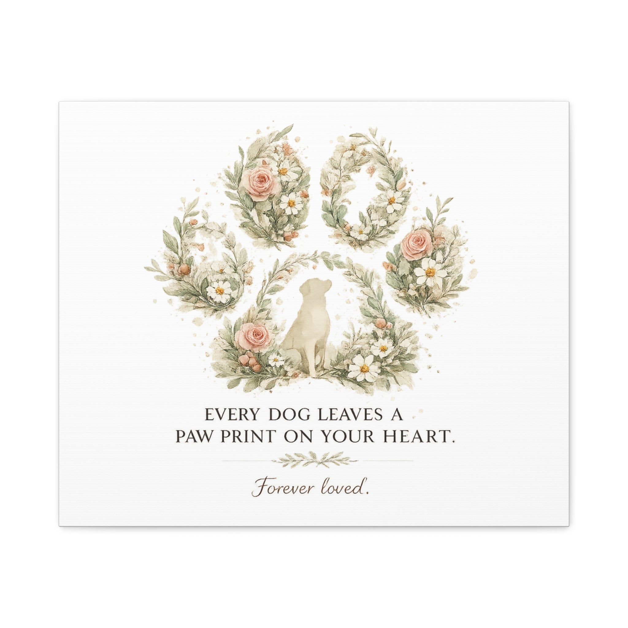 Every Dog Leaves a Paw Print | Matte Canvas, Stretched, 1.25"