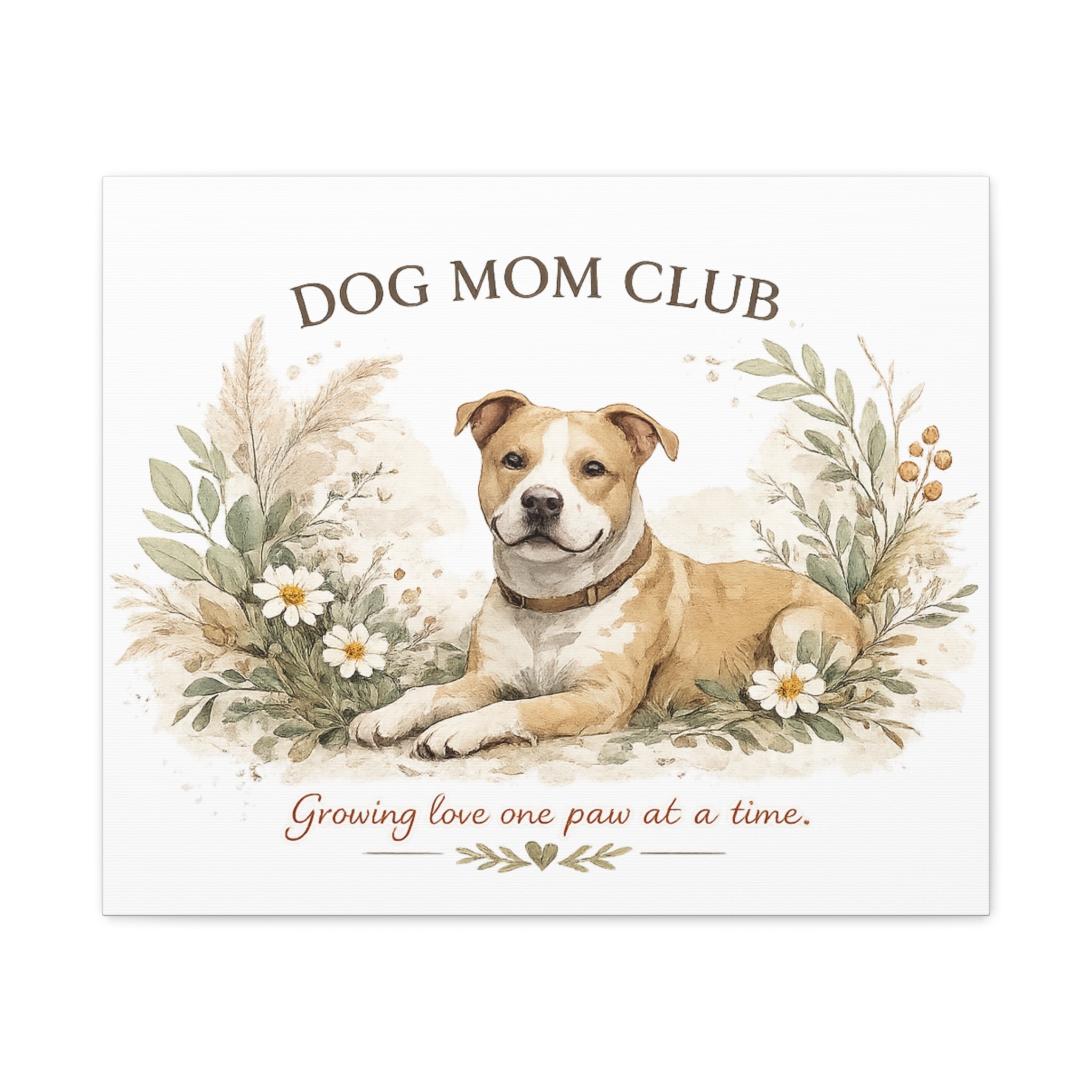 Dog Mom's Wild Garden | Matte Canvas, Stretched, 1.25"