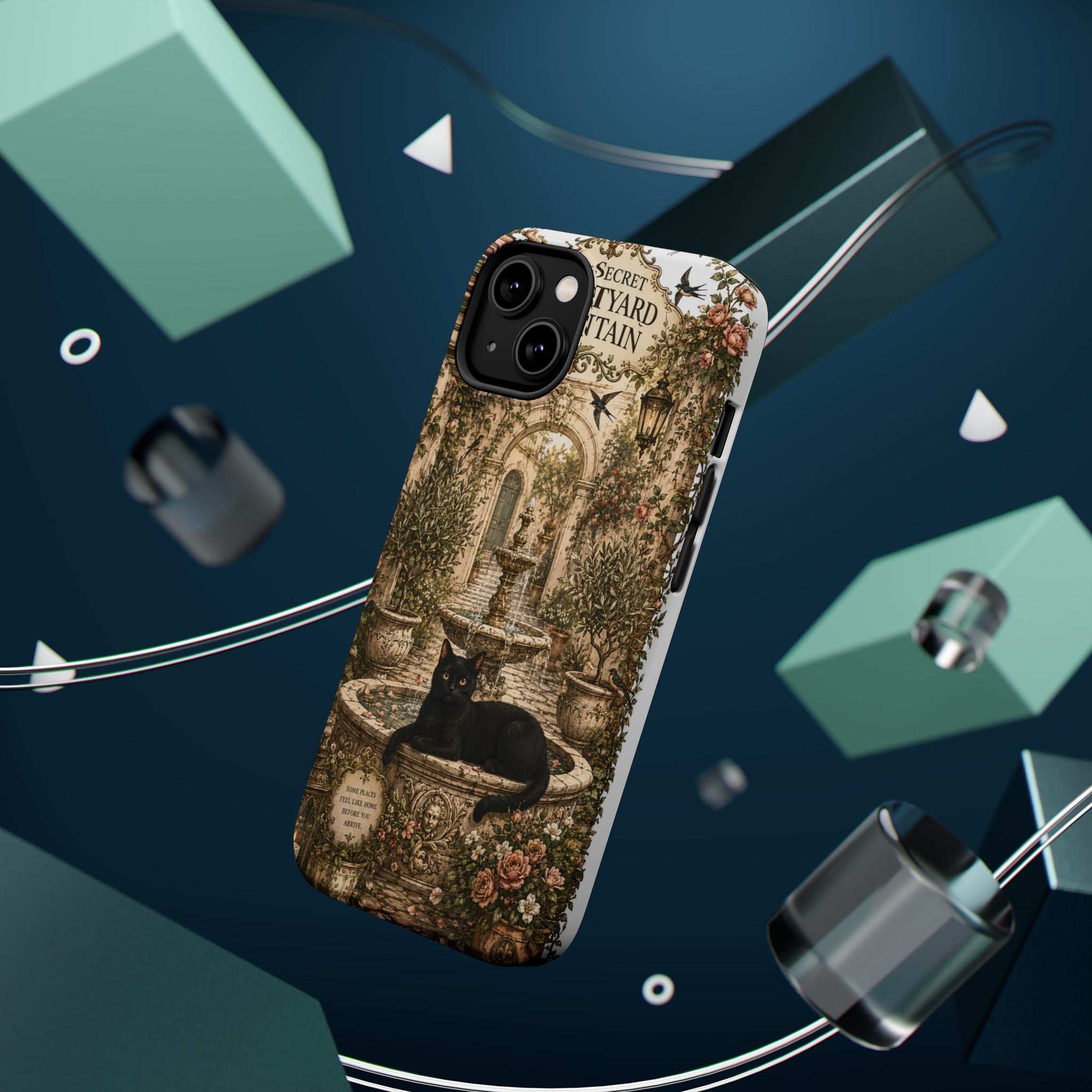 THE SECRET COURTYARD FOUNTAIN | Phone case