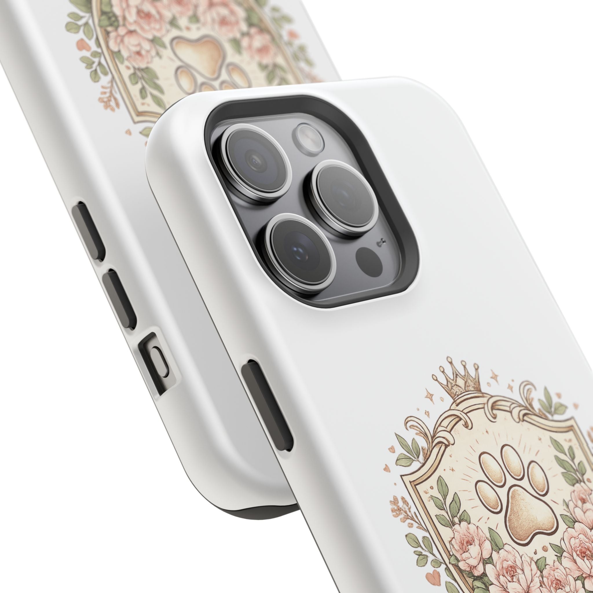 Floral Paw Crest Phone case