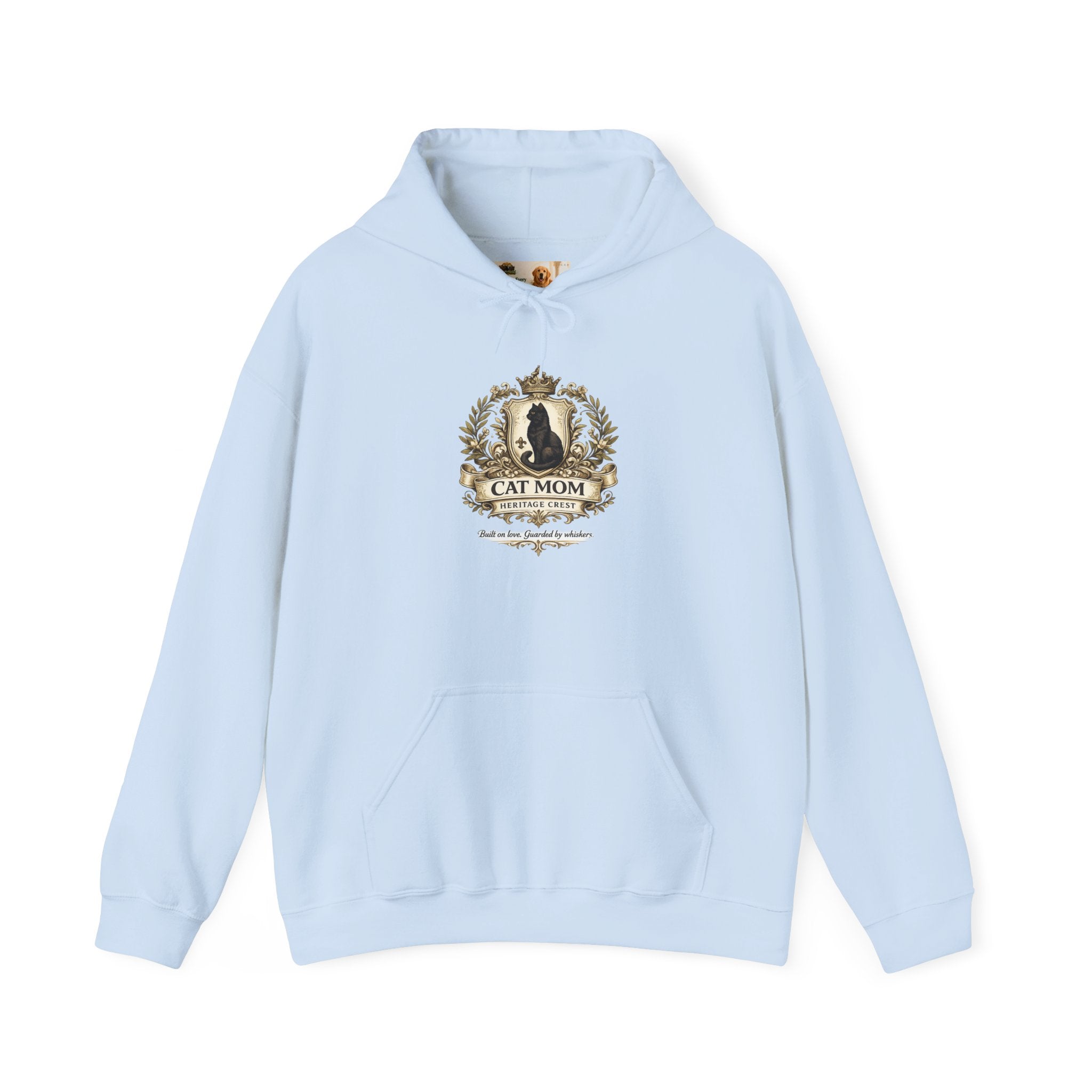 Cat Mom Heritage Crest | Gildan Heavy Blend™ Hoodie (18500)