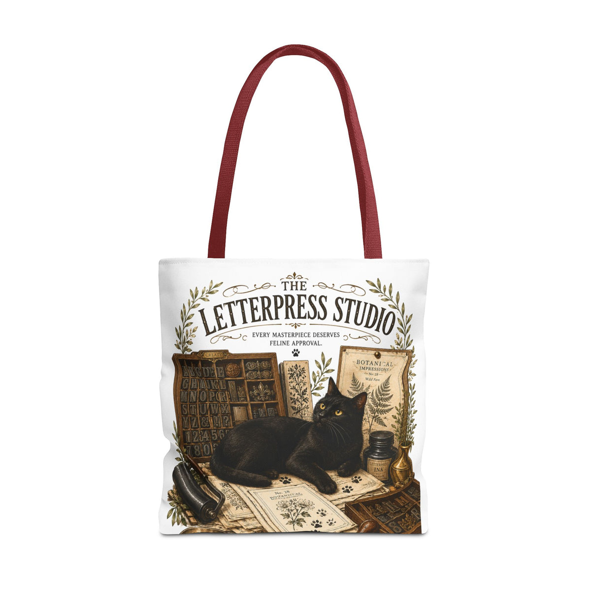 The Letterpress Studio | Cat Mom Collection Totebag