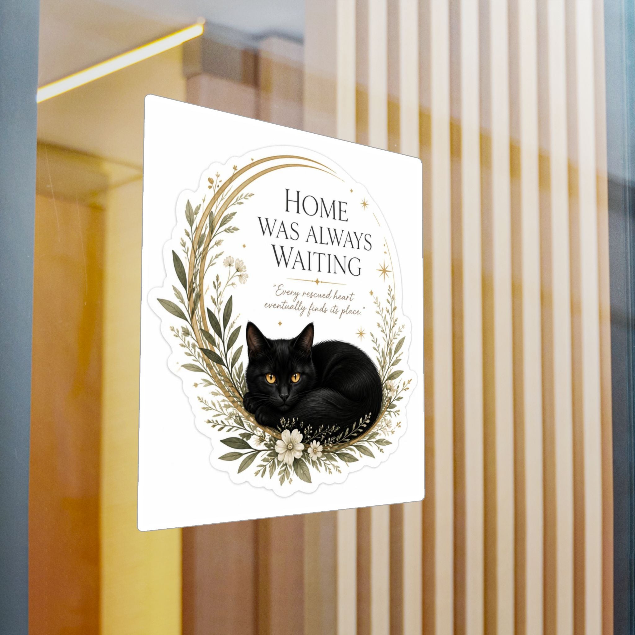 HOME WAS ALWAYS WAITING | Kiss-Cut Vinyl Decals Sticker