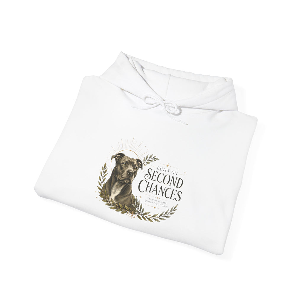 BUILT ON SECOND CHANCES  | Gildan Heavy Blend™ Hoodie (18500)