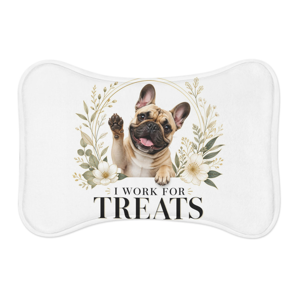 I work for treats| Fun Collection Pet Feeding Mats