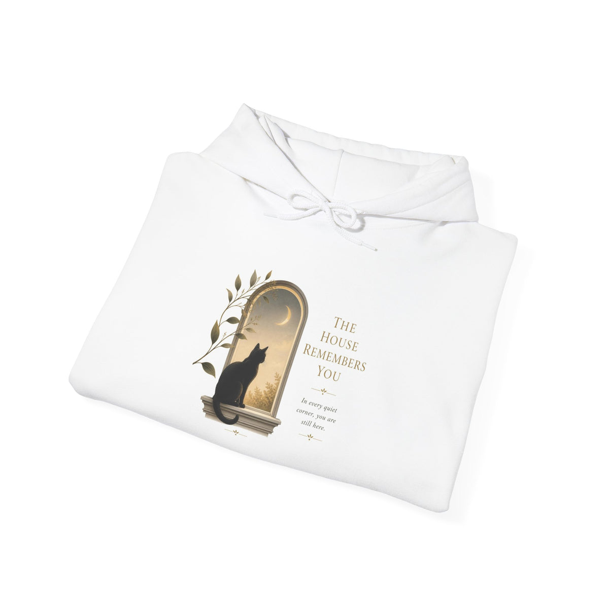 The House Remembers You Black Cat Sweatshirt | Memorial Collection
