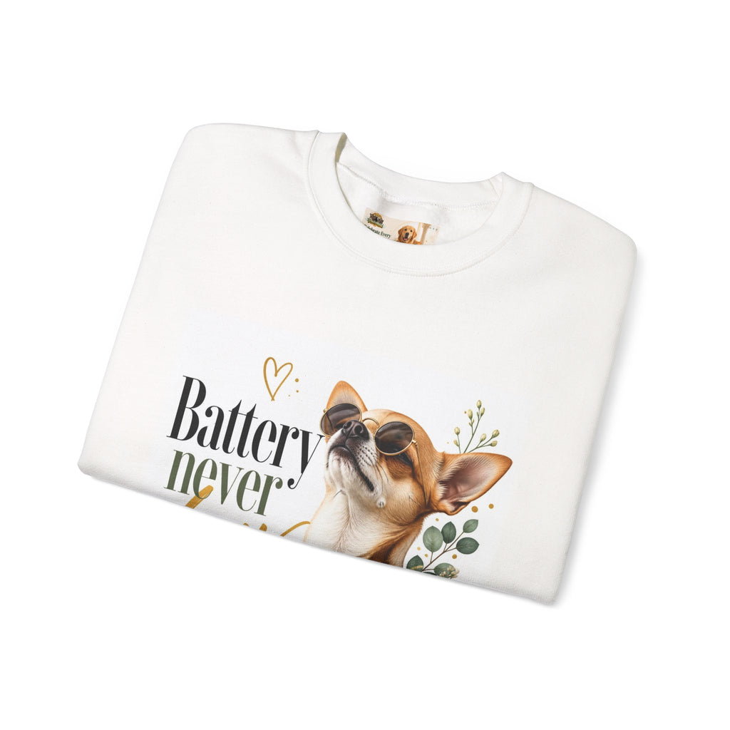 Battery never low | Fun Collection Sweatshirt