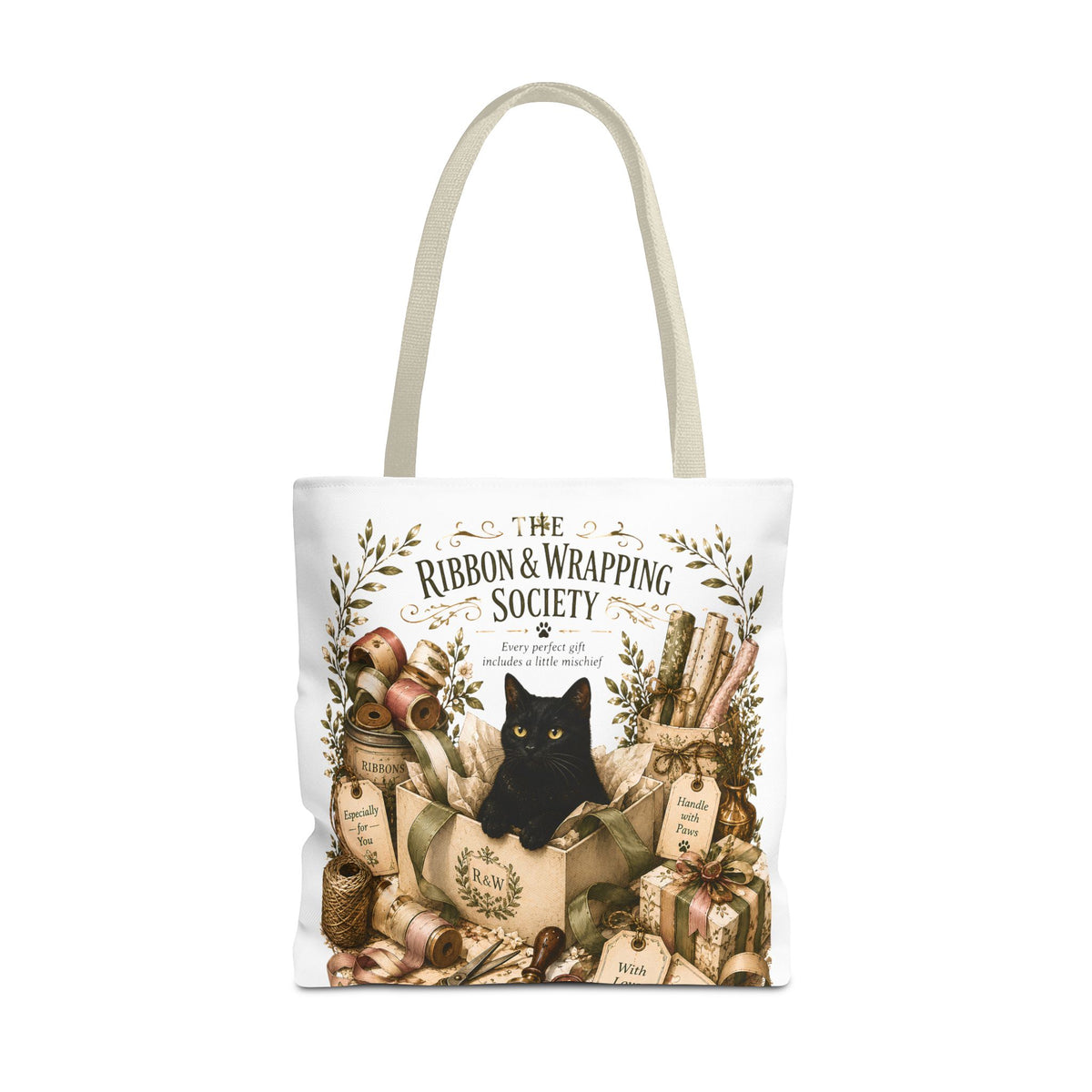 The Ribbon & Wrapping Society | Cat Mom Collection Totebag