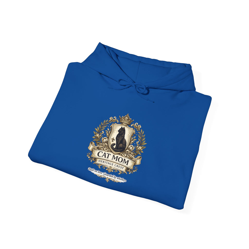 Cat Mom Heritage Crest | Gildan Heavy Blend™ Hoodie (18500)
