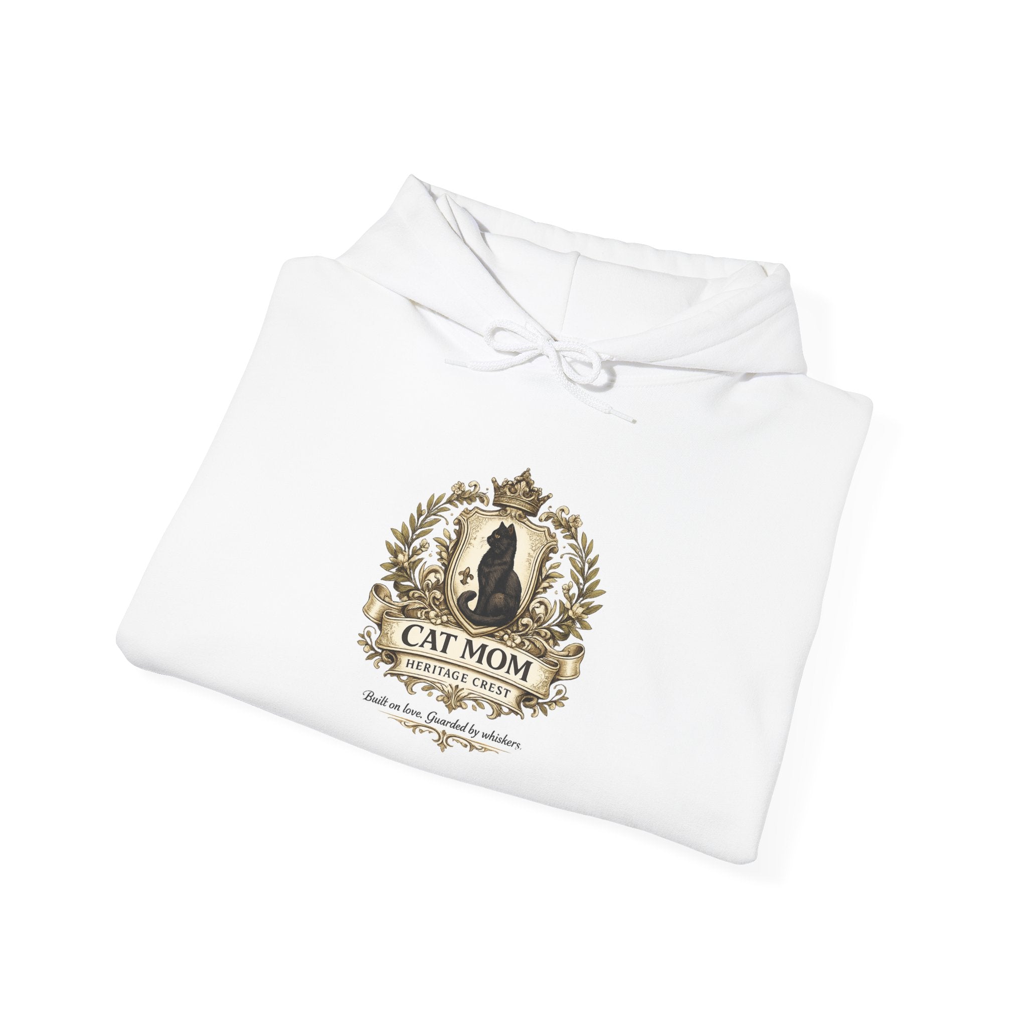 Cat Mom Heritage Crest | Gildan Heavy Blend™ Hoodie (18500)