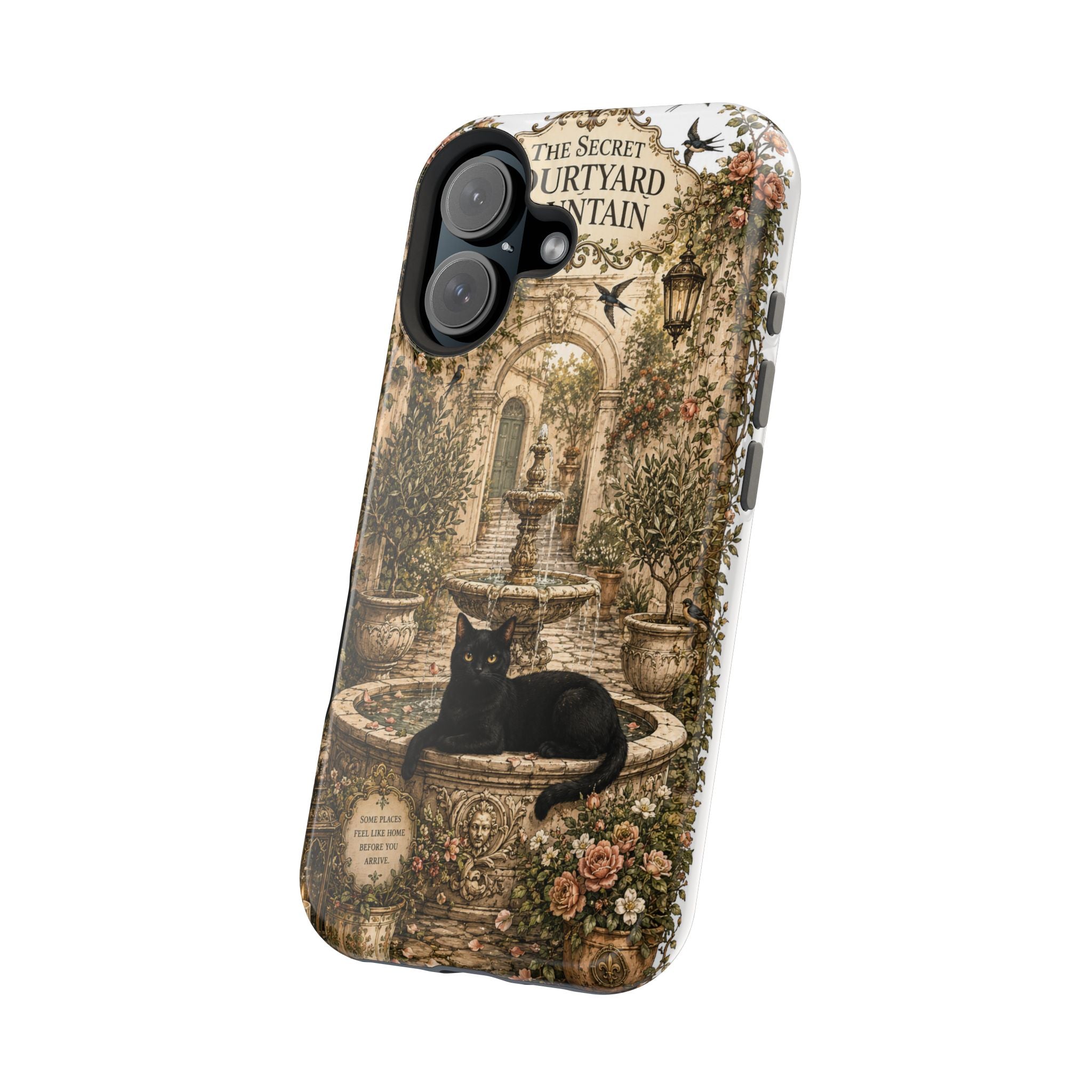 THE SECRET COURTYARD FOUNTAIN | Phone case