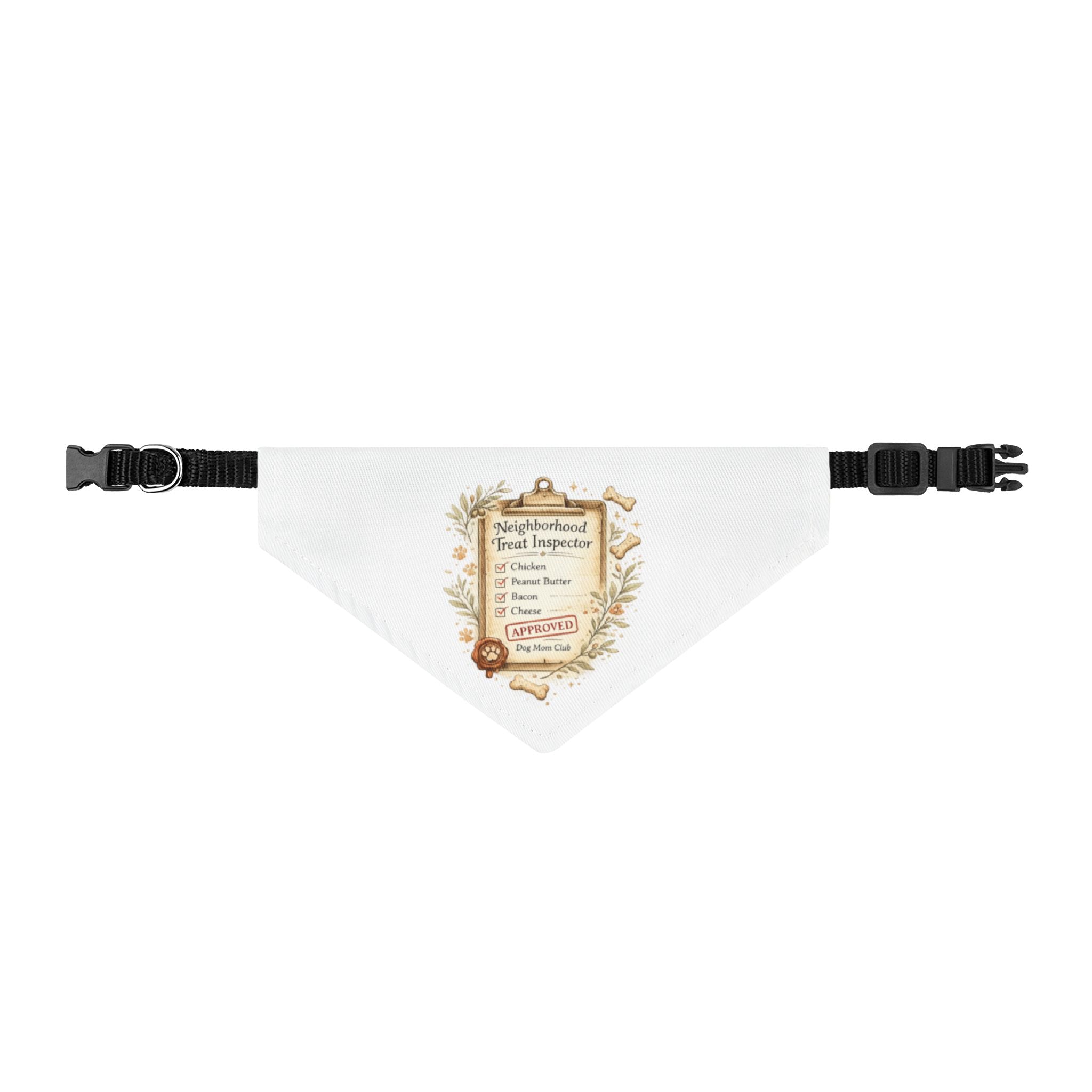 Neighborhood Treat Inspector | Clip-on Pet Bandana