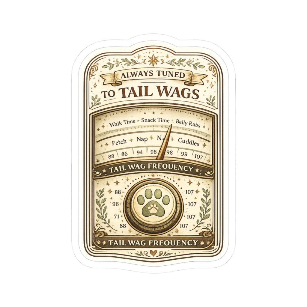 Tail Wag Frequency | Kiss-Cut Stickers