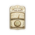 Tail Wag Frequency | Kiss-Cut Stickers