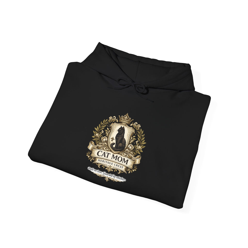 Cat Mom Heritage Crest | Gildan Heavy Blend™ Hoodie (18500)