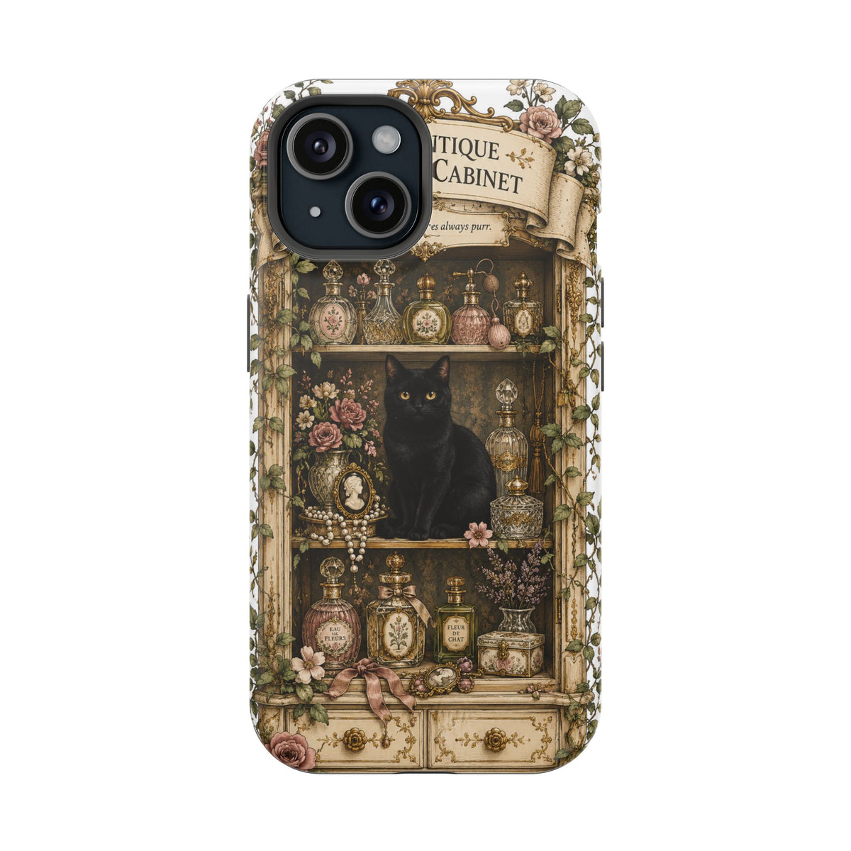 The Antique Perfume Cabinet | Cat Mom Collection Phone case