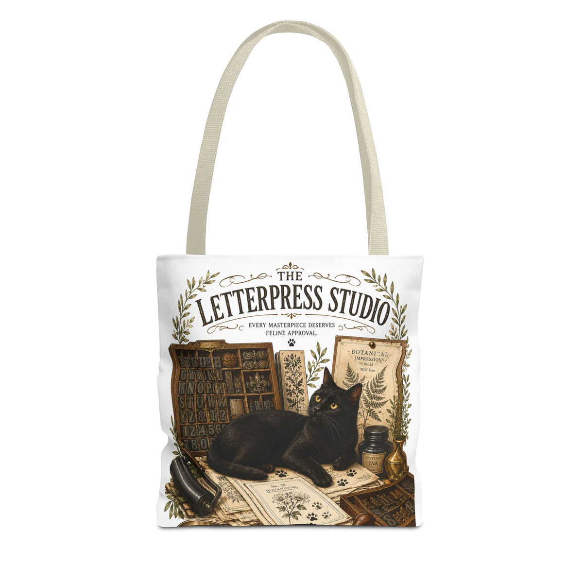 The Letterpress Studio | Cat Mom Collection Totebag
