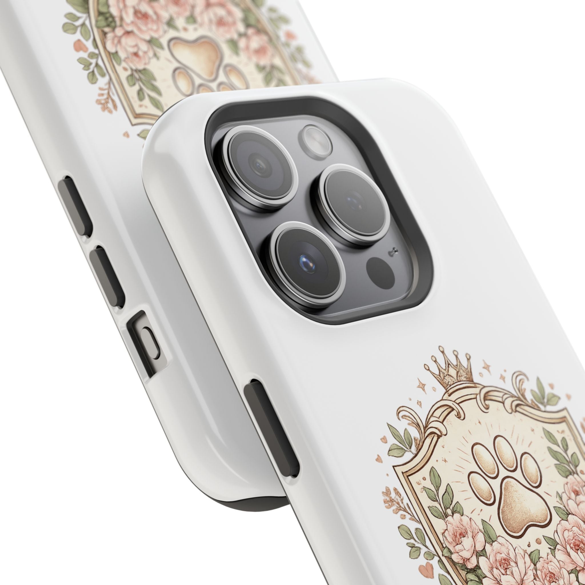 Floral Paw Crest Phone case