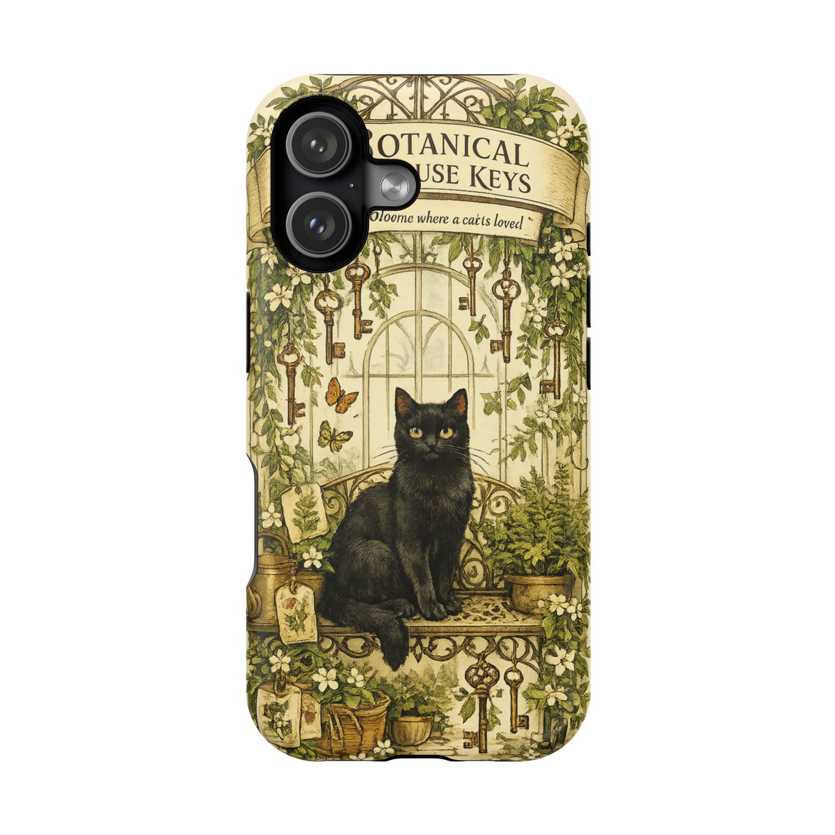 The Botanical Greenhouse Keys | Cat Mom Collection Phone case