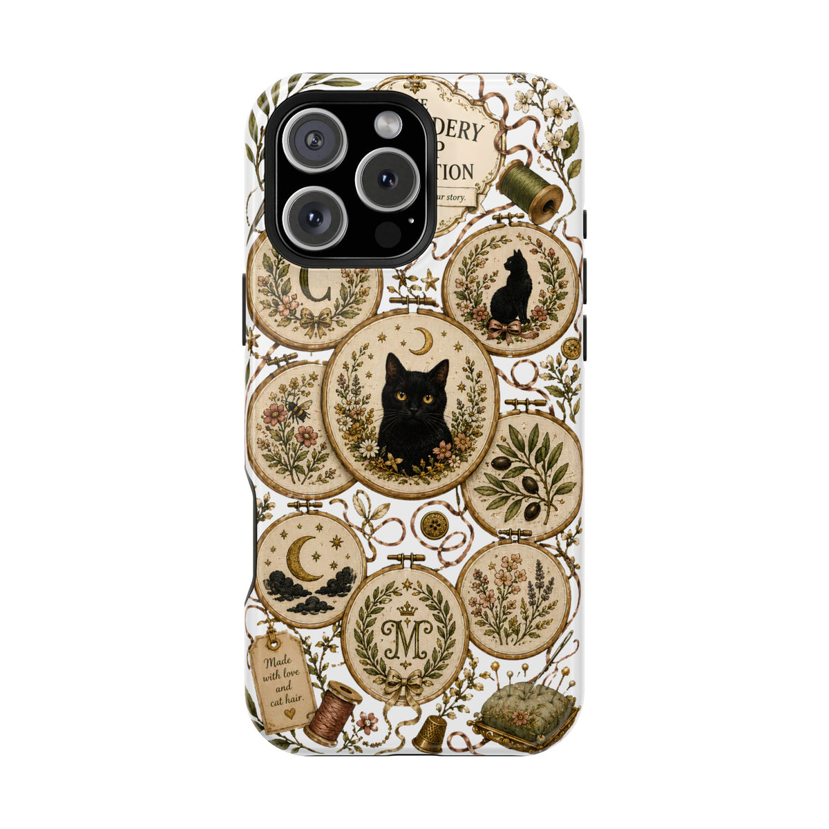 The Embroidery Hoop | Cat Mom Collection Phone case
