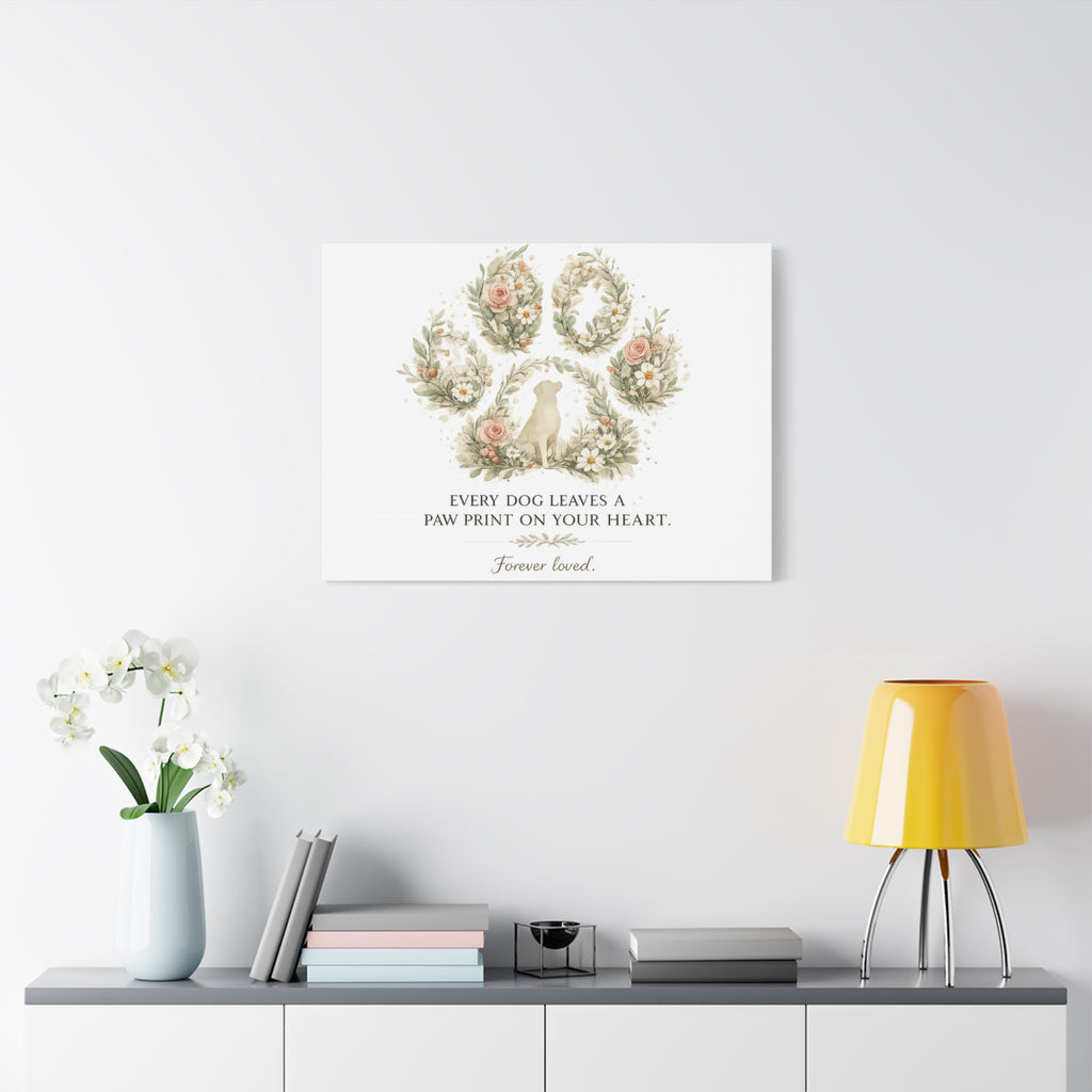 Every Dog Leaves a Paw Print | Matte Canvas, Stretched, 1.25"