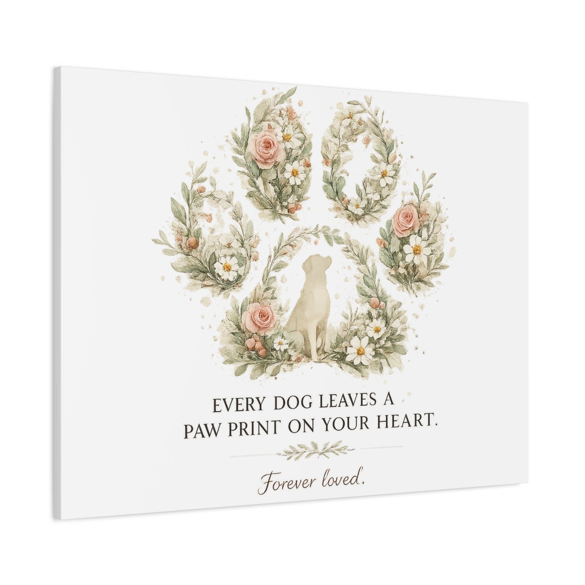 Every Dog Leaves a Paw Print | Matte Canvas, Stretched, 1.25"