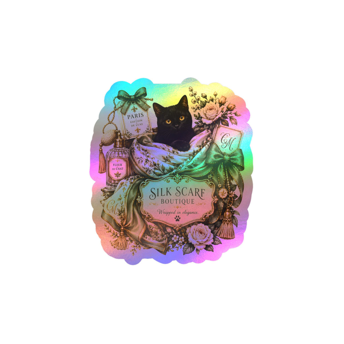 The Silk Scarf Boutique | Cat Mom Collection Sticker