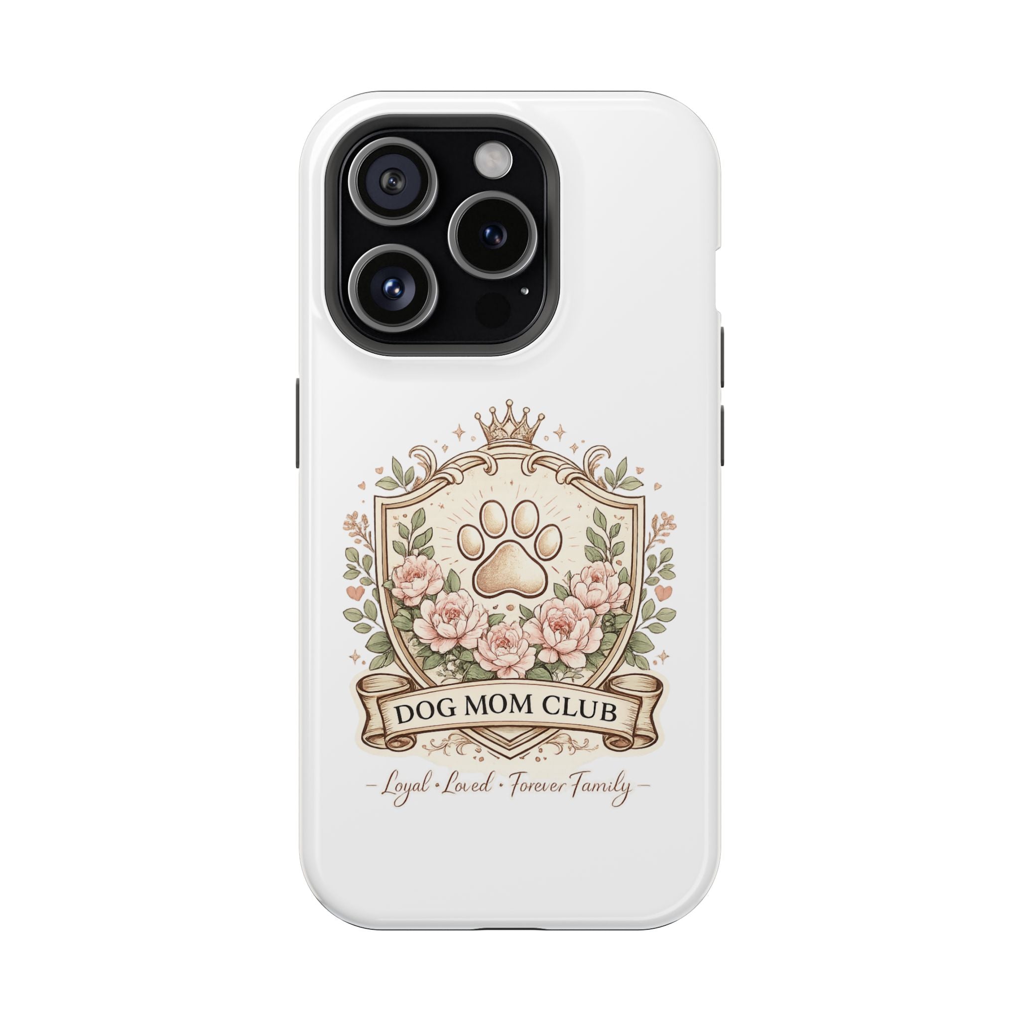 Floral Paw Crest Phone case