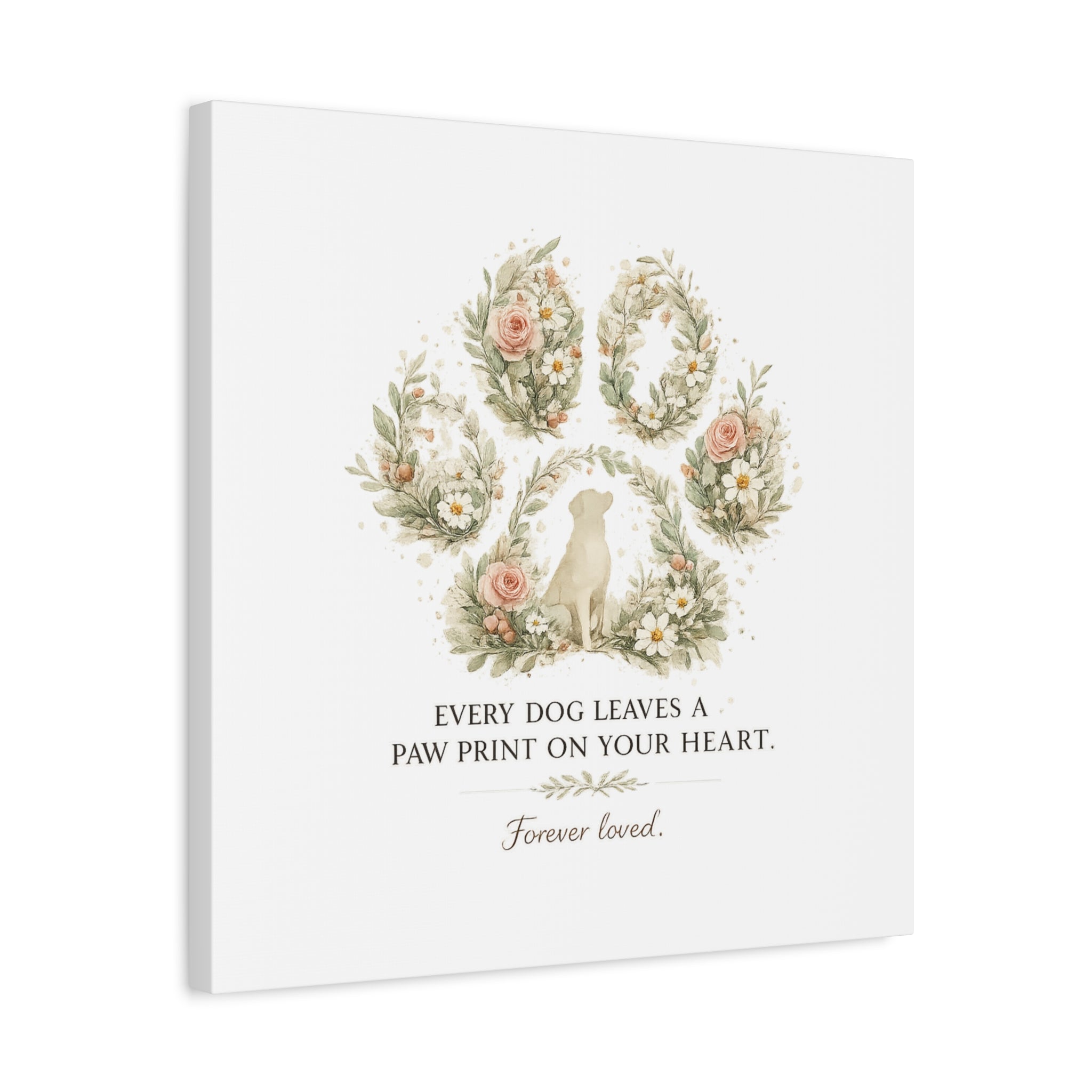 Every Dog Leaves a Paw Print | Matte Canvas, Stretched, 1.25"