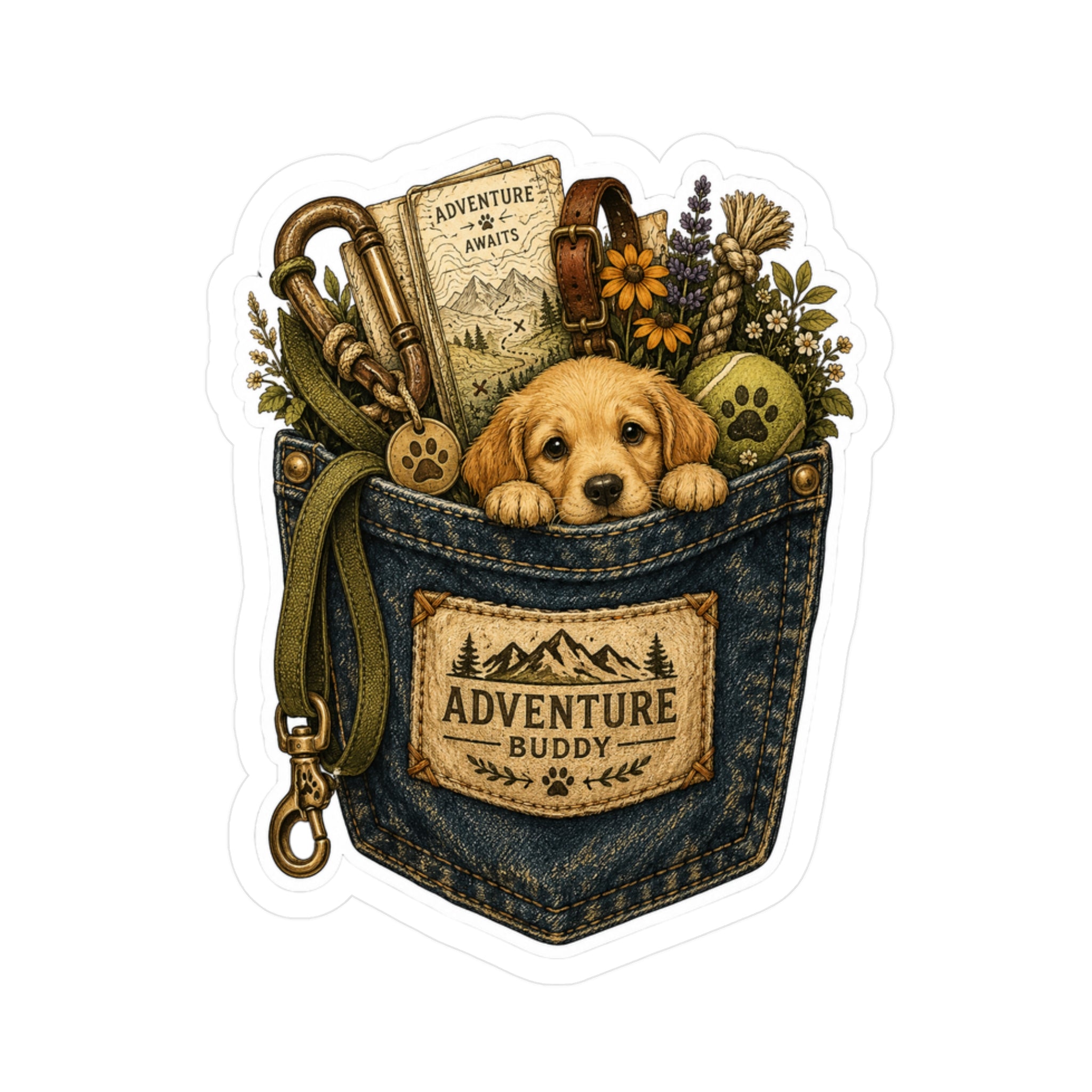 Pocket Full of Adventures | Kiss-Cut Vinyl Decals Sticker