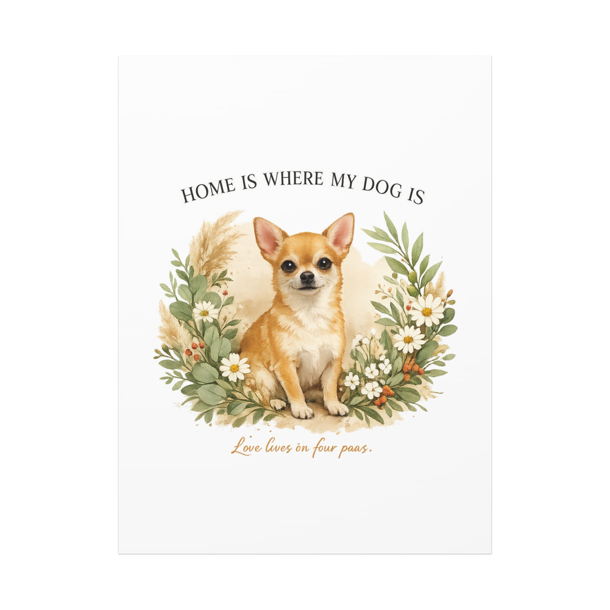 The Heart of the Home | Dog Mom Collection Matte Canvas