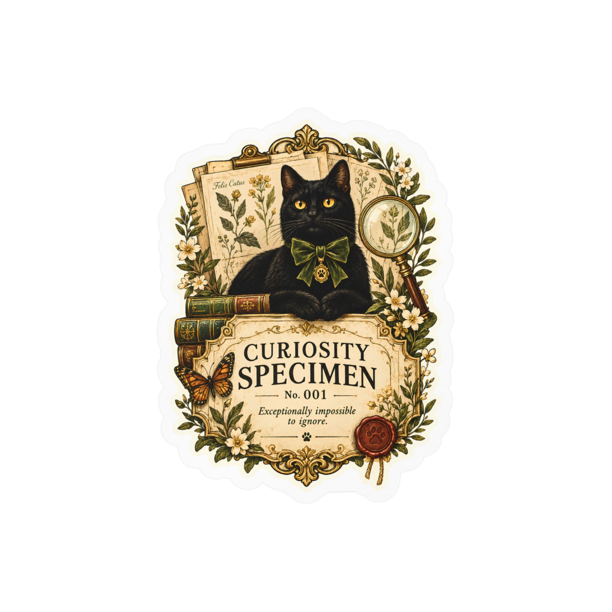 The Curiosity Specimen | Cat Mom Collection Sticker