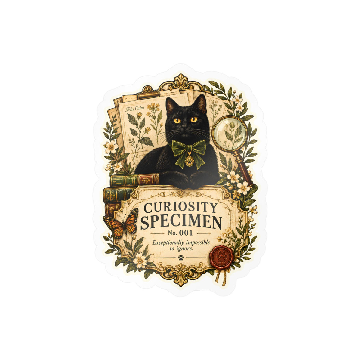 The Curiosity Specimen | Cat Mom Collection Sticker