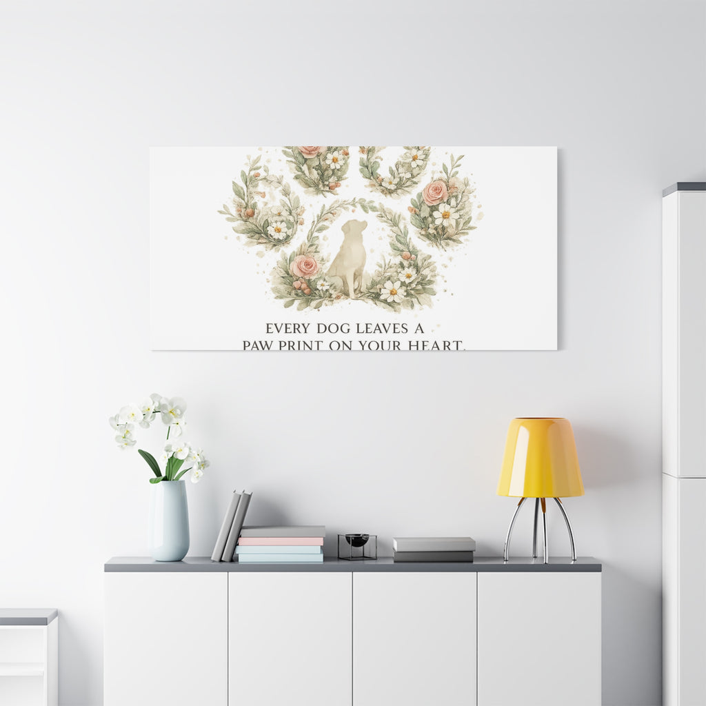 Every Dog Leaves a Paw Print | Matte Canvas, Stretched, 1.25"
