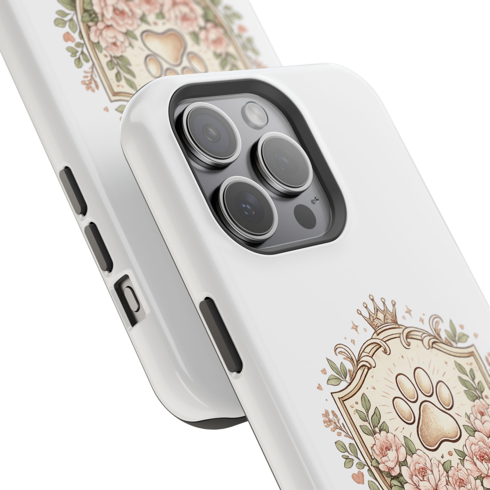 Floral Paw Crest Phone case