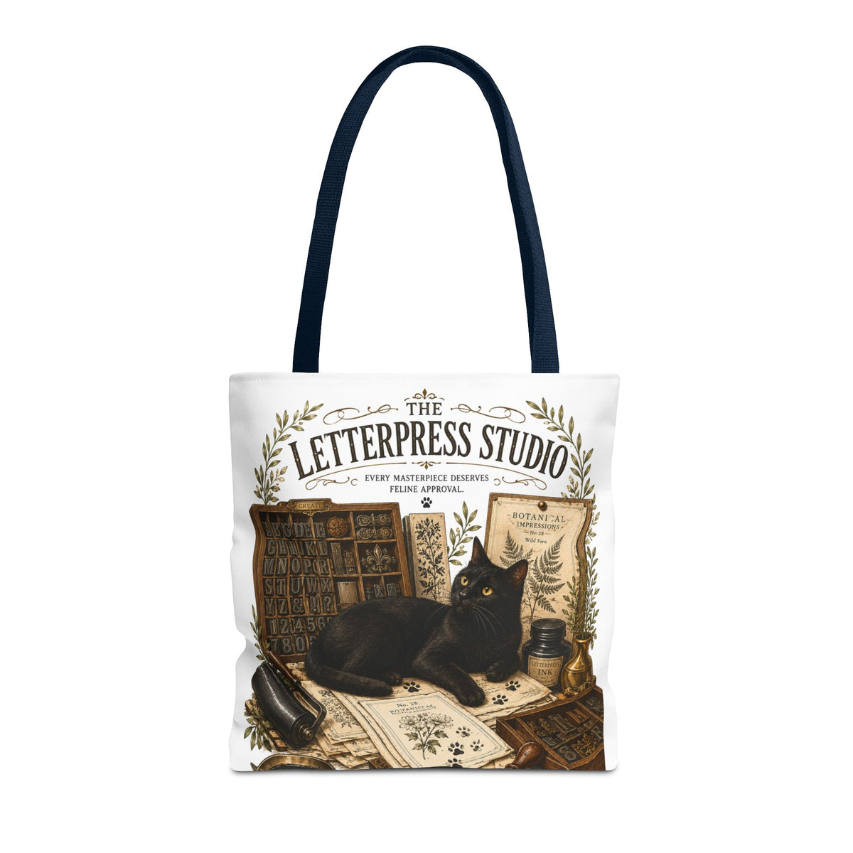 The Letterpress Studio | Cat Mom Collection Totebag