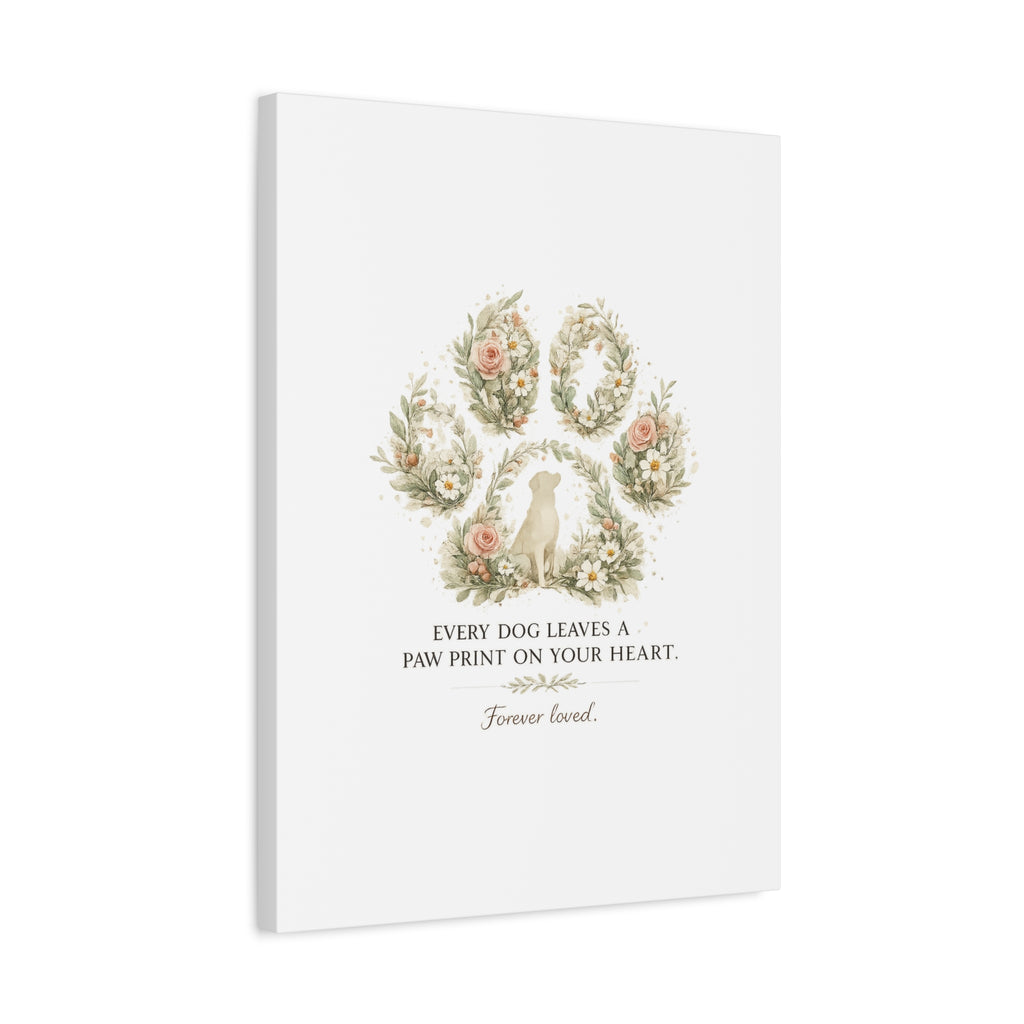 Every Dog Leaves a Paw Print | Matte Canvas, Stretched, 1.25"
