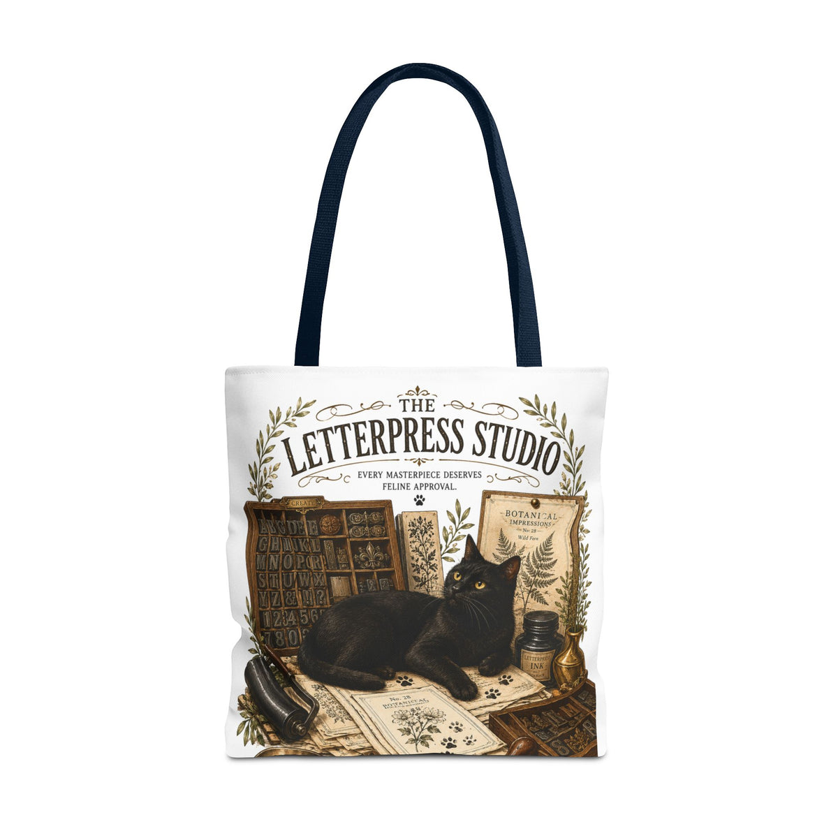 The Letterpress Studio | Cat Mom Collection Totebag