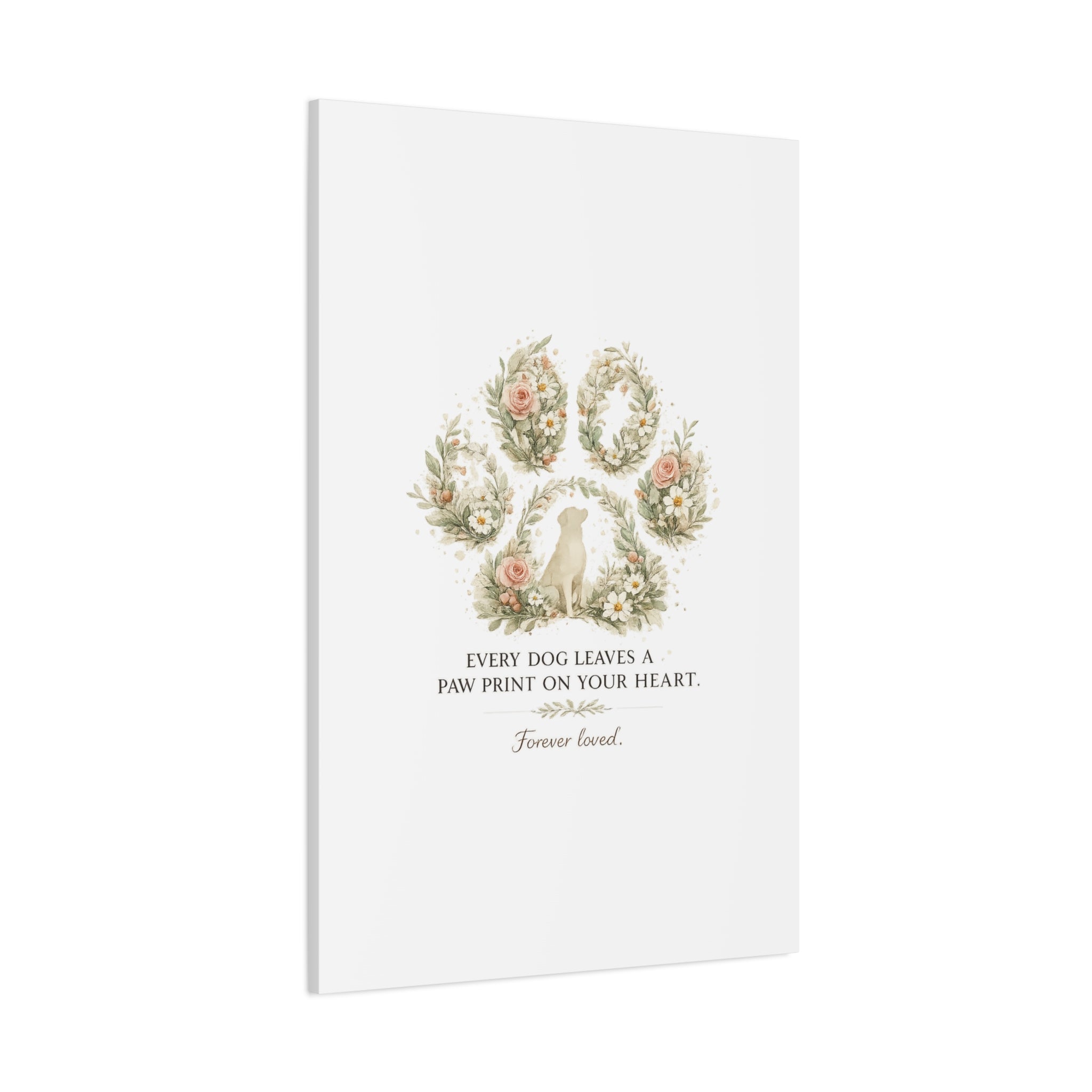 Every Dog Leaves a Paw Print | Matte Canvas, Stretched, 1.25"