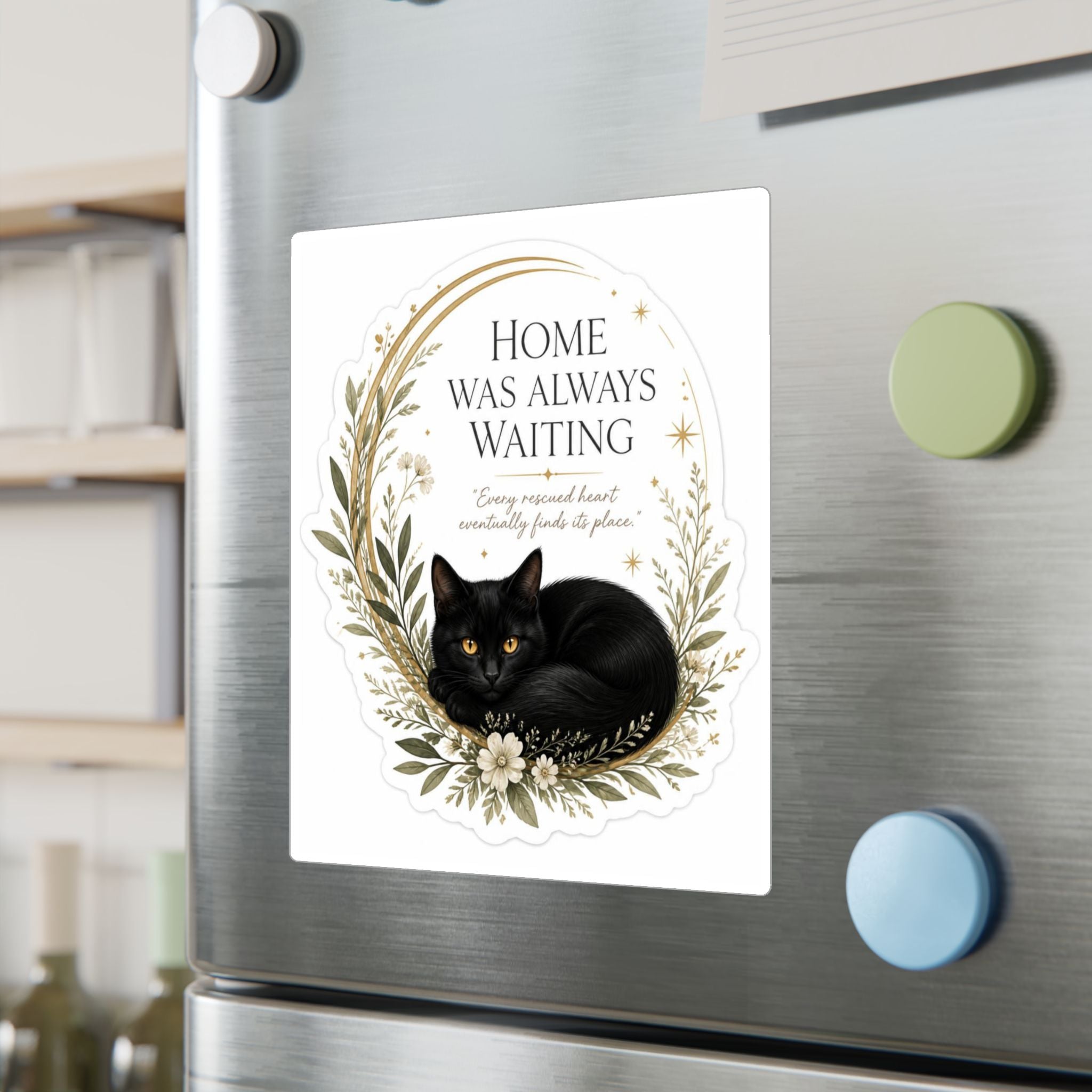HOME WAS ALWAYS WAITING | Kiss-Cut Vinyl Decals Sticker