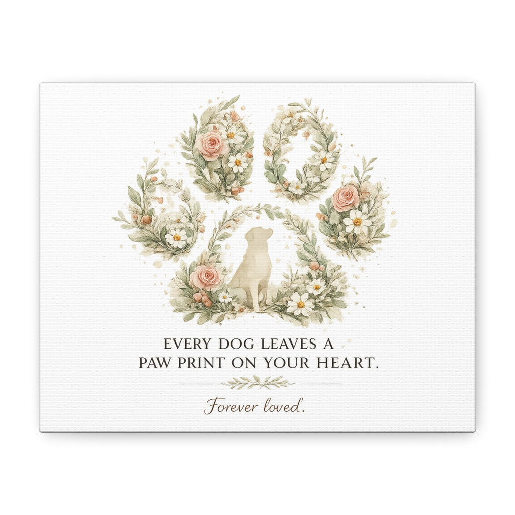 Every Dog Leaves a Paw Print | Matte Canvas, Stretched, 1.25"