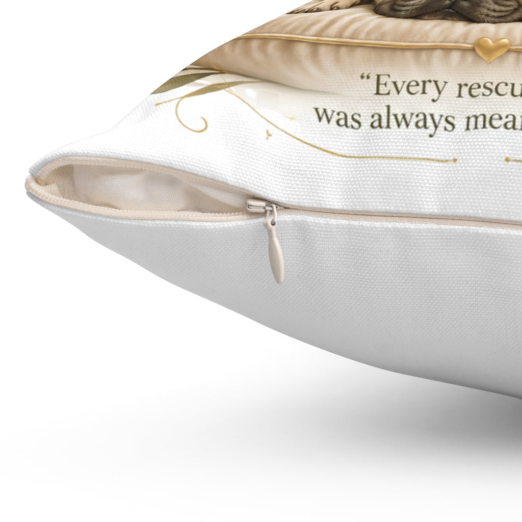 Spun Polyester Square Pillow