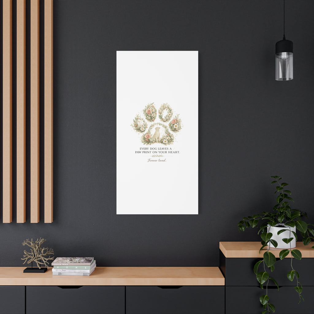 Every Dog Leaves a Paw Print | Matte Canvas, Stretched, 1.25"