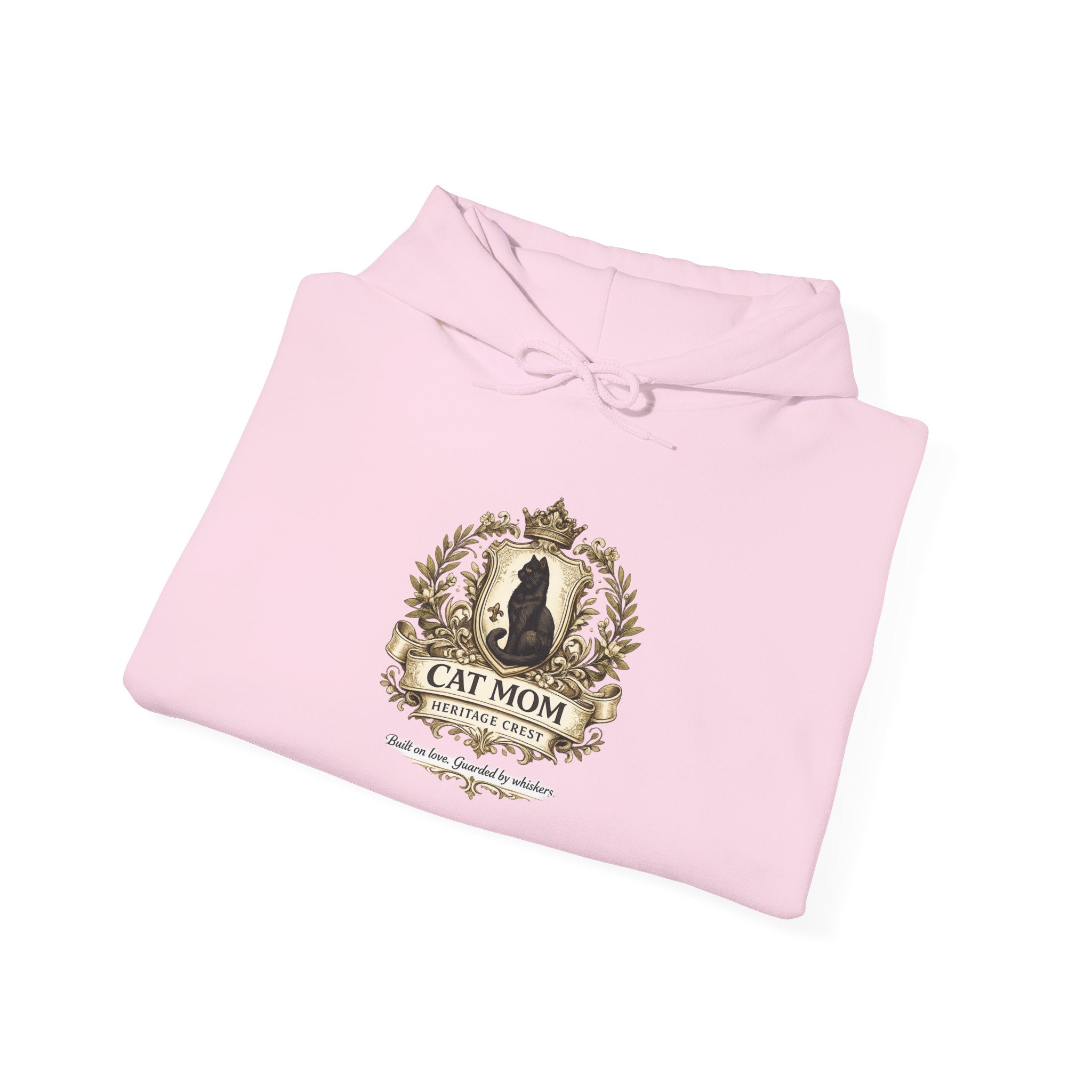 Cat Mom Heritage Crest | Gildan Heavy Blend™ Hoodie (18500)
