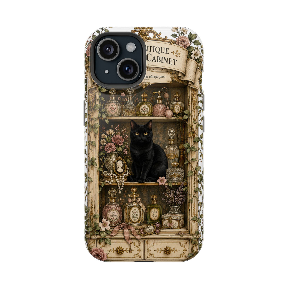 The Antique Perfume Cabinet | Cat Mom Collection Phone case